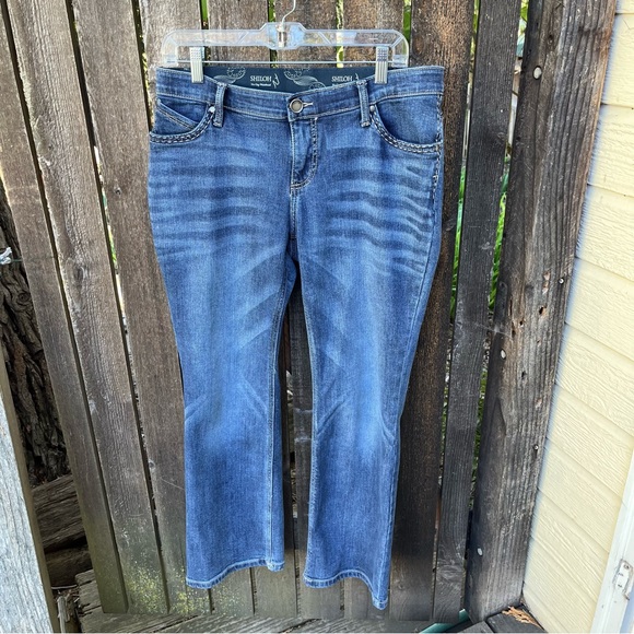 Wrangler Shiloh No Gap Waist Bootcut Jeans Sz 11/12 - Picture 10 of 15